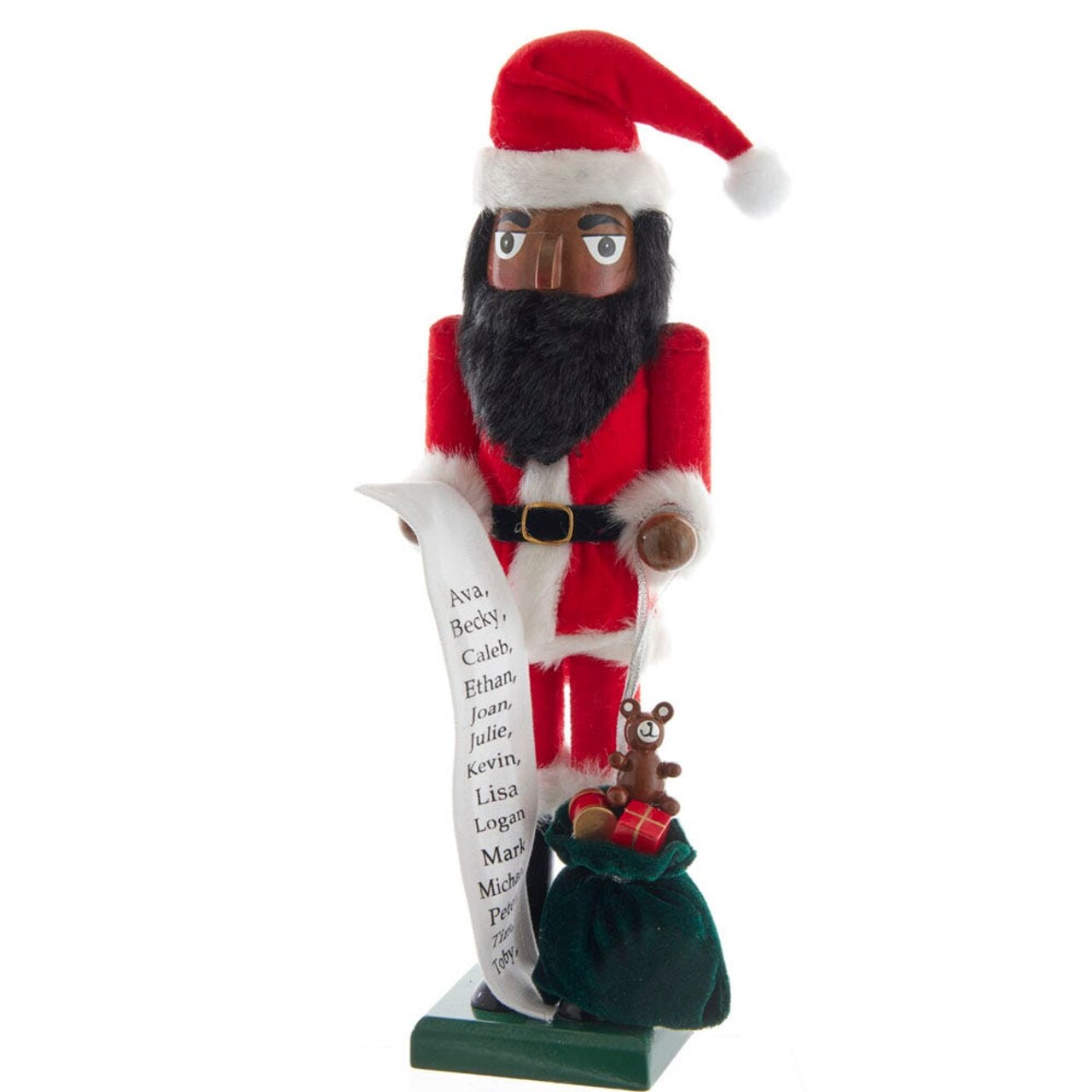 15" African American Santa Nutcracker Elegant Christmas Figurine